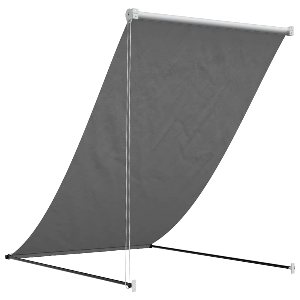 Uttrekkbar markise antrasitt 100x150 cm stoff og stål vidaXL