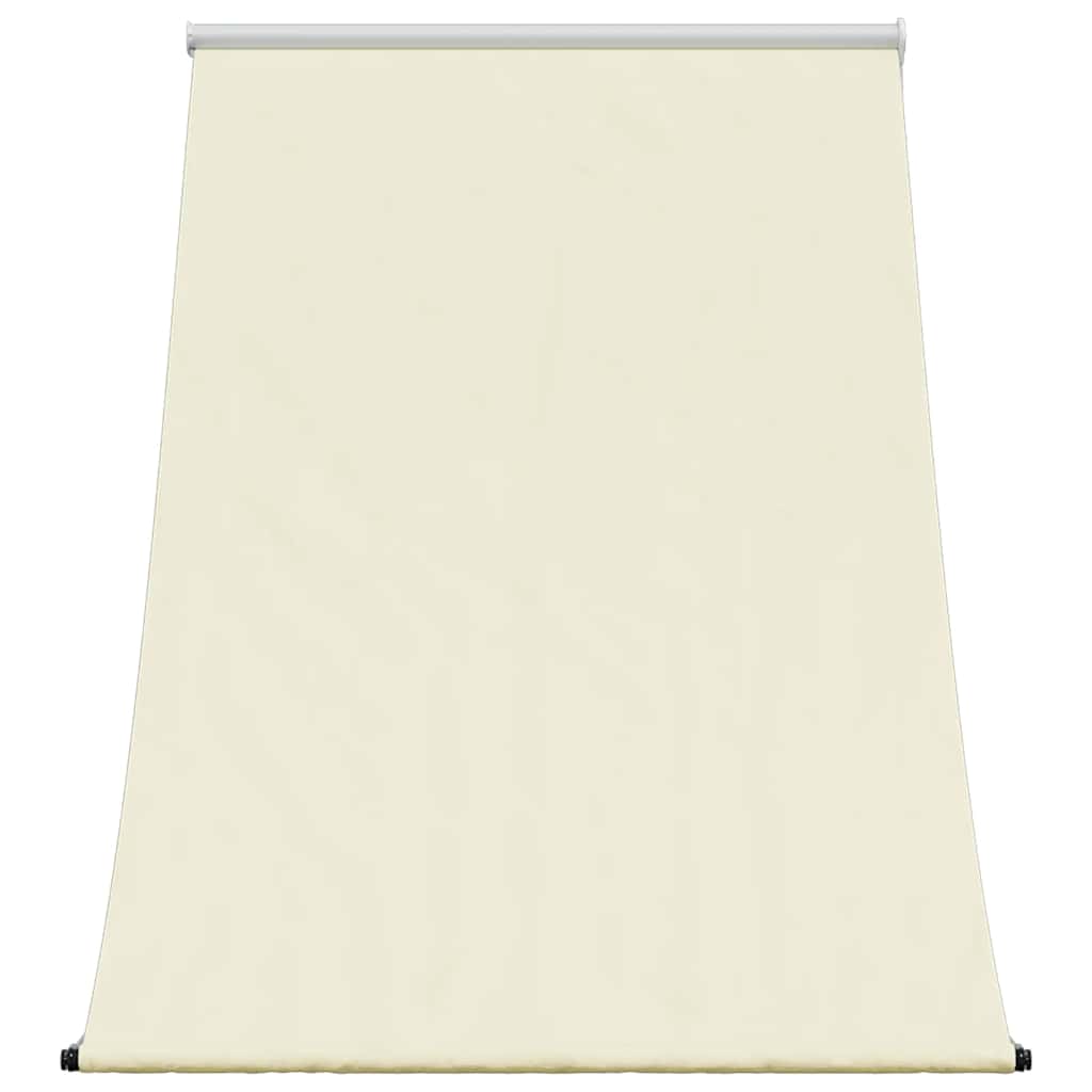 Uttrekkbar markise kremhvit 100x150 cm stoff og stål vidaXL