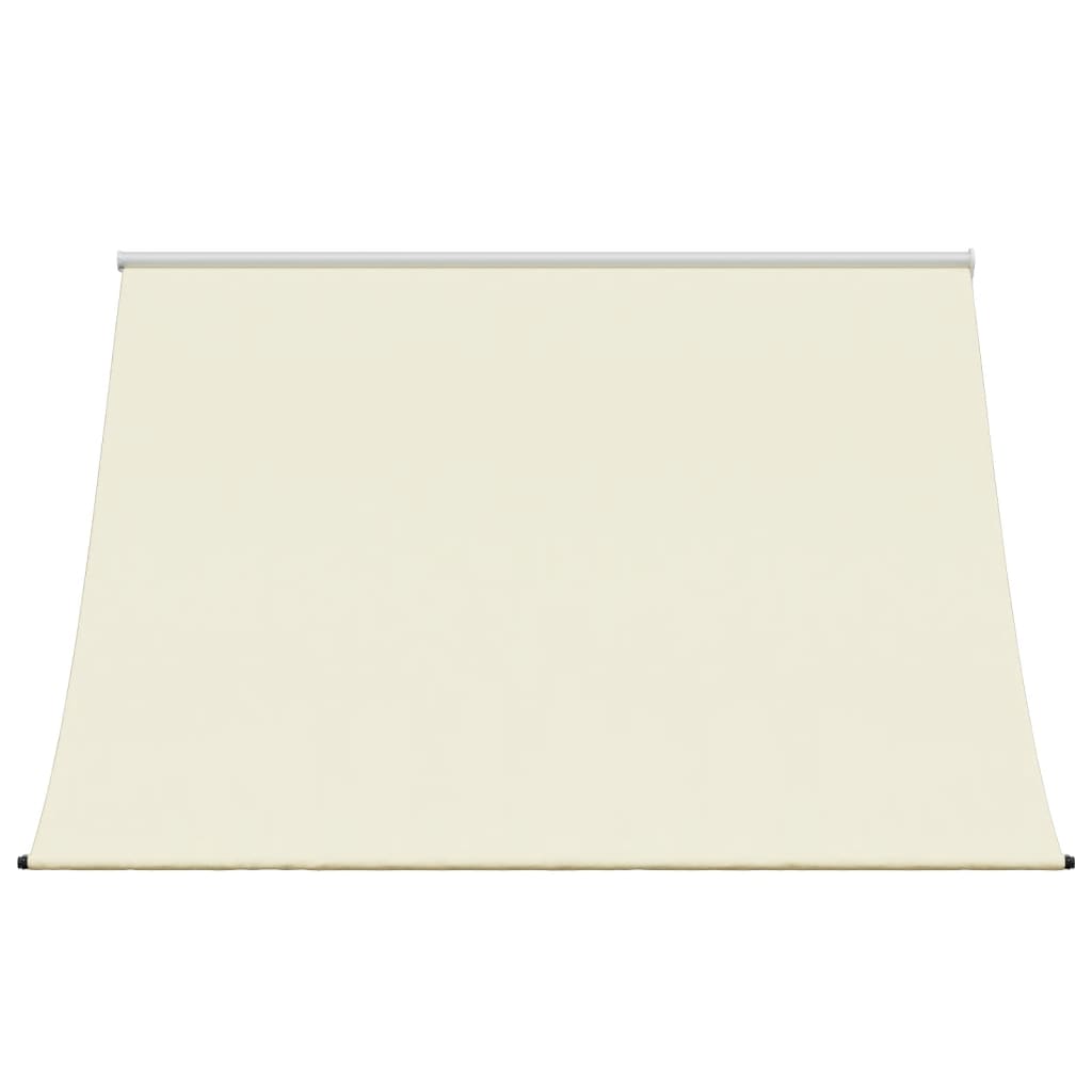 Uttrekkbar markise kremhvit 250x150 cm stoff og stål