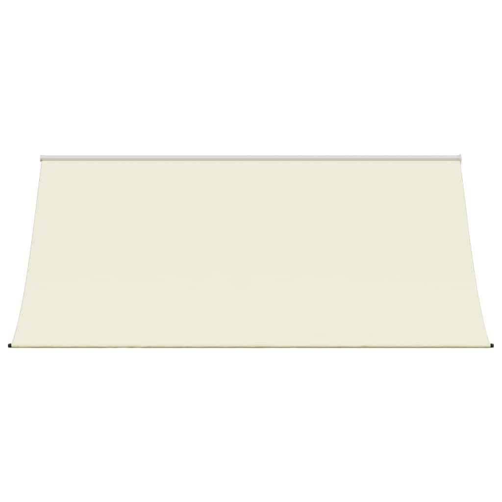 Uttrekkbar markise kremhvit 300x150 cm stoff og stål