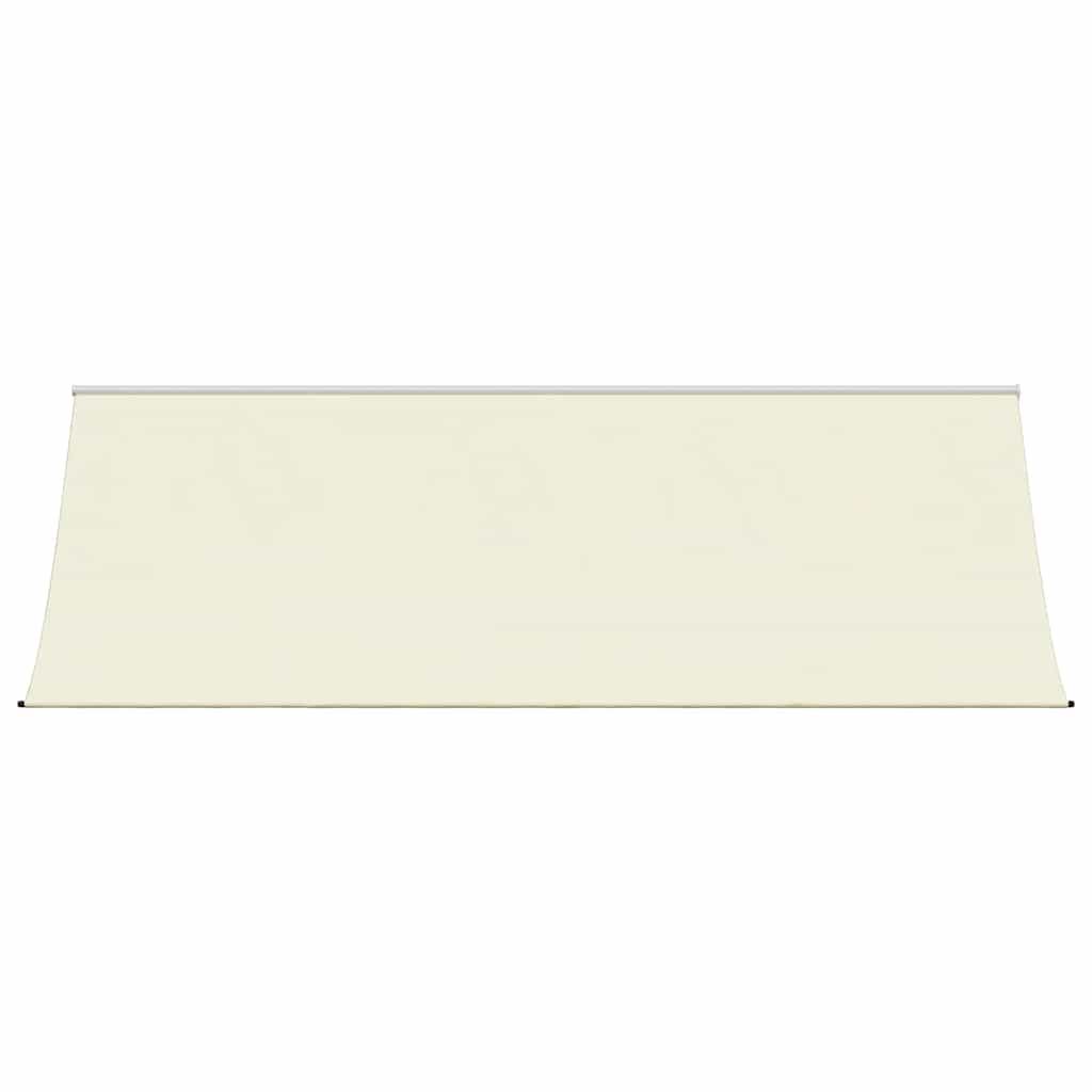 Uttrekkbar markise kremhvit 350x150 cm stoff og stål