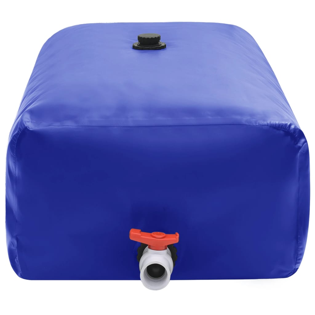 Vanntank med kran sammenleggbar 500 L PVC vidaXL