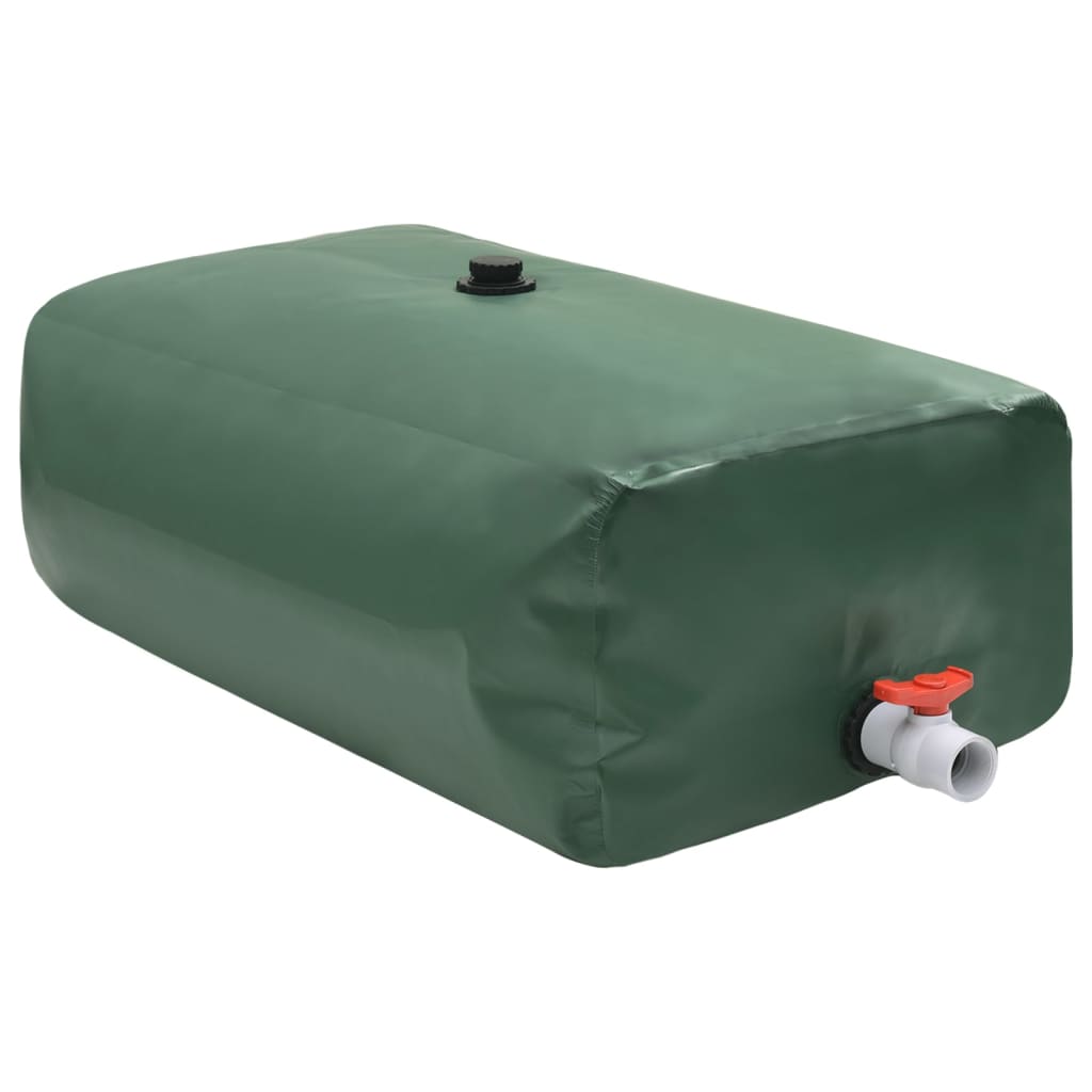 Vanntank med kran sammenleggbar 1000 L PVC vidaXL