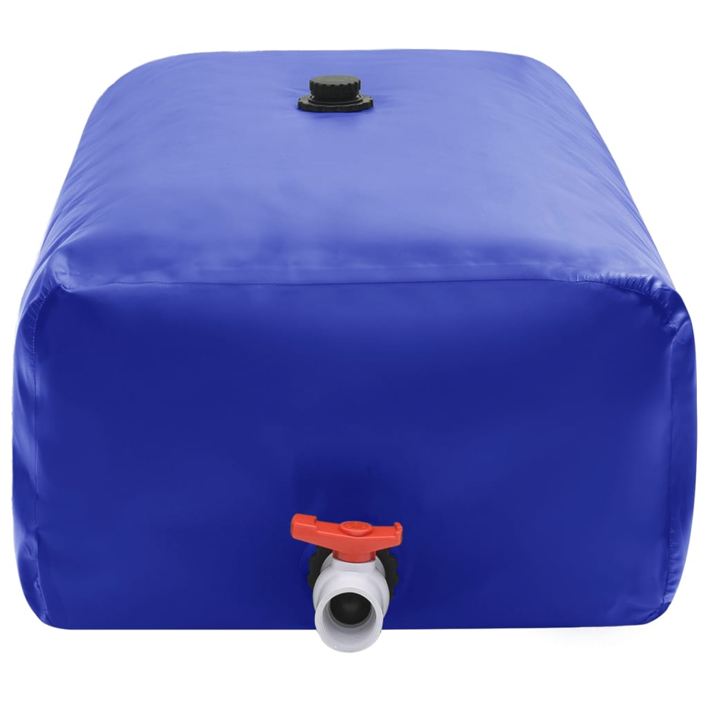 Vanntank med kran sammenleggbar 1000 L PVC vidaXL