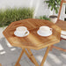 Bordplate 60x60x2,5 cm åttekantet heltre teak