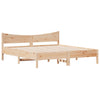 Sengeramme med madrass 200x200 cm heltre furu
