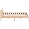 Sengeramme med madrass 200x200 cm heltre furu