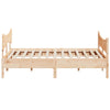 Sengeramme med madrass 200x200 cm heltre furu