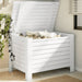 Putekasse med lokk RANA hvit 100x49x54 cm heltre furu