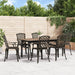 Hagestoler 6 stk støpt aluminium bronse vidaXL