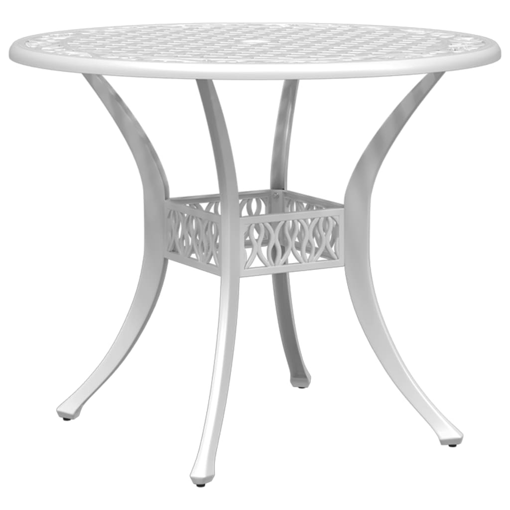 Hagespisegruppe 5 deler hvit støpt aluminium