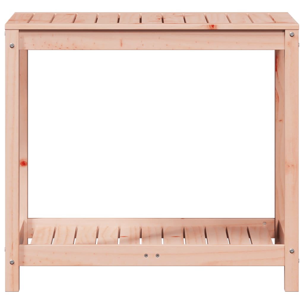 Pottebord med hylle 82,5x50x75 cm heltre furu