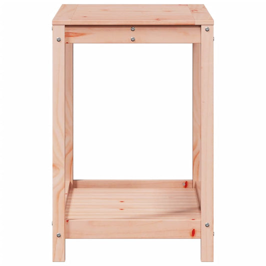 Pottebord med hylle 82,5x50x75 cm heltre furu