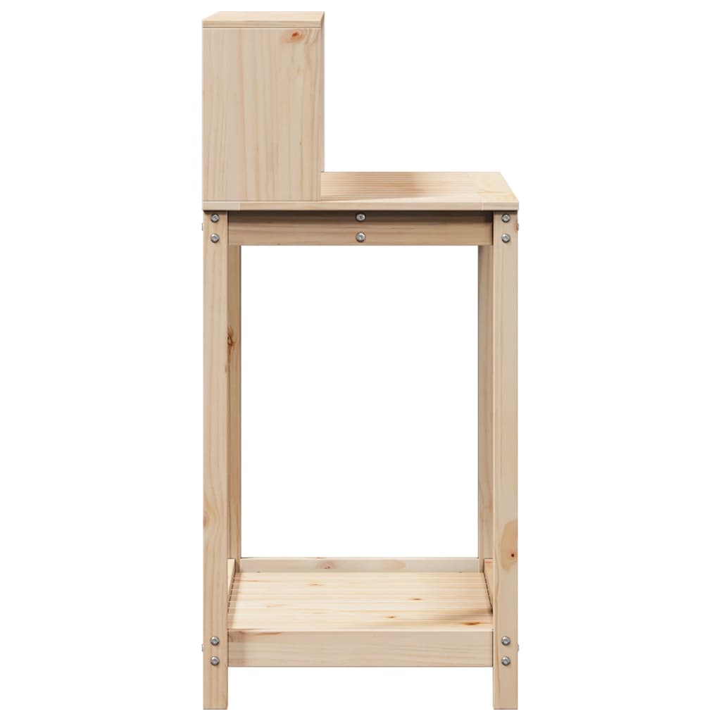 Pottebord med hyller 82,5x50x109,5 cm heltre furu vidaXL