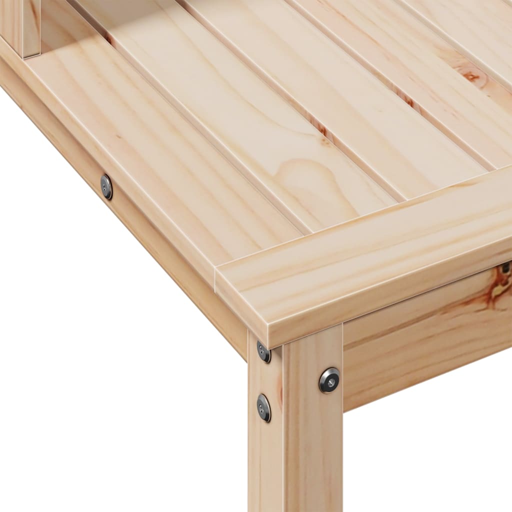 Pottebord med hyller 108x50x109,5 cm heltre furu vidaXL