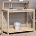Pottebord med hyller 108x50x109,5 cm heltre furu vidaXL