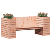 Benk med plantekasser 167,5x60x65 cm heltre douglasgran