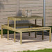 Piknikbord 110x134x75 cm impregnert furu