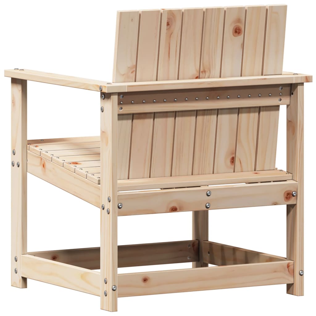 Hagestol 62x56x77 cm heltre furu