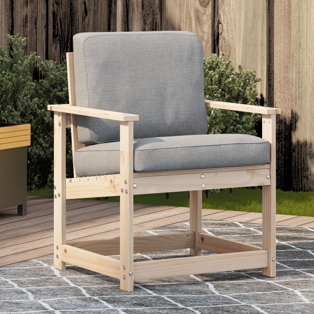 Hagestol 62x56x77 cm heltre furu