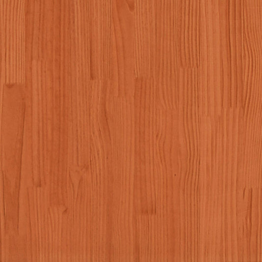 Utendørs barbord med tak voksbrun 112,5x57x195,5 cm heltre furu