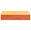 Sandkasse med lokk voksbrun 111x111x19,5 cm heltre furu