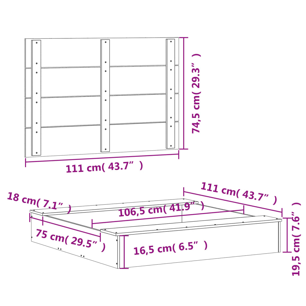 Sandkasse med lokk voksbrun 111x111x19,5 cm heltre furu