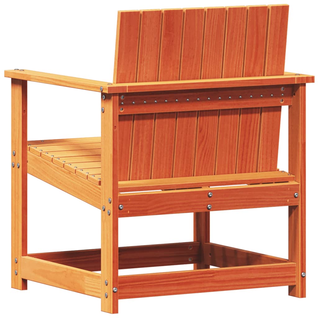 Hagestol voksbrun 62x56x77 cm heltre furu