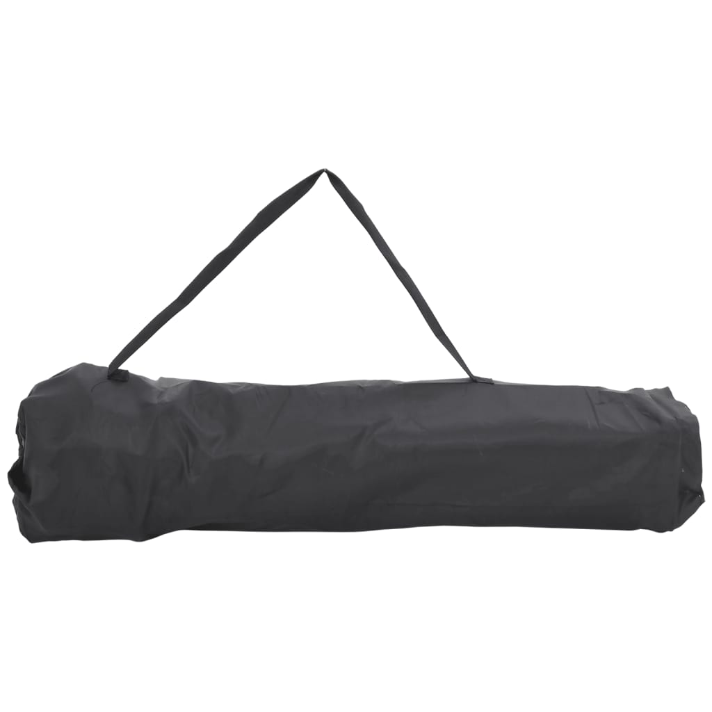 Campingstoler med lomme 2 stk sammenleggbar svart