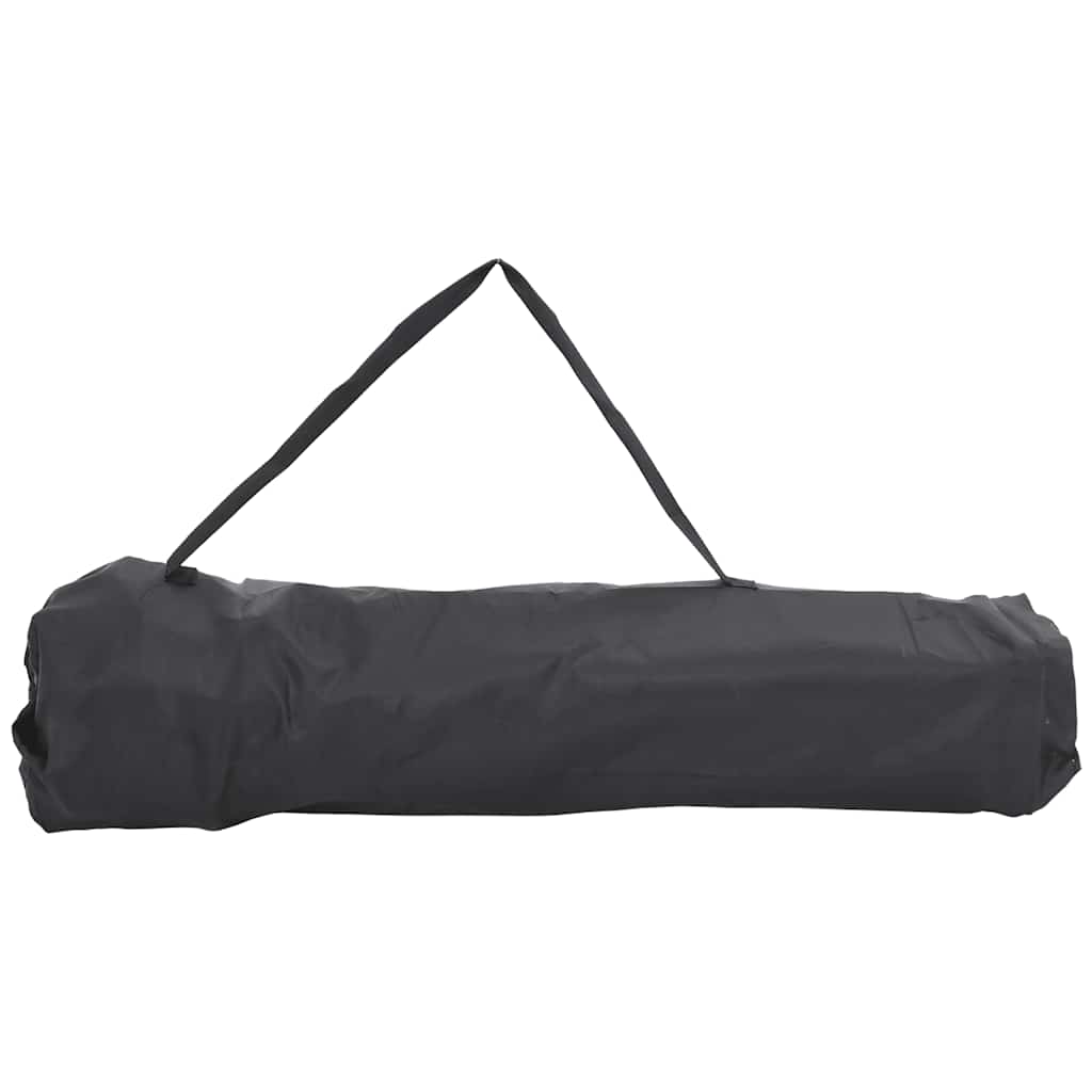 Campingstoler med lomme 2 stk sammenleggbar svart