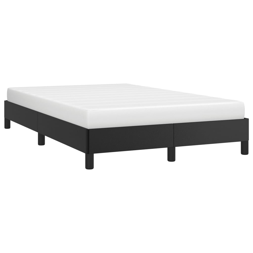 Sengeramme svart 120x190 cm kunstlær