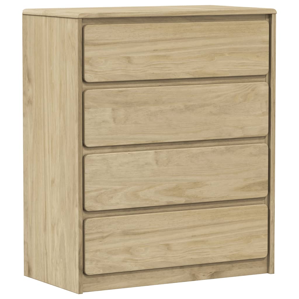 Kommode SAUDA eik 76,5x39x91 cm heltre furu