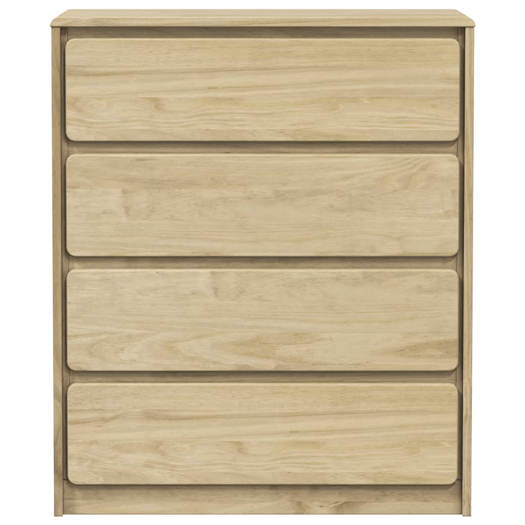 Kommode SAUDA eik 76,5x39x91 cm heltre furu