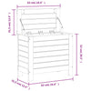 Hagefotskammel 62x31,5x52 cm heltre furu