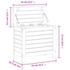 Hagefotskammel 62x31,5x52 cm heltre douglasgran