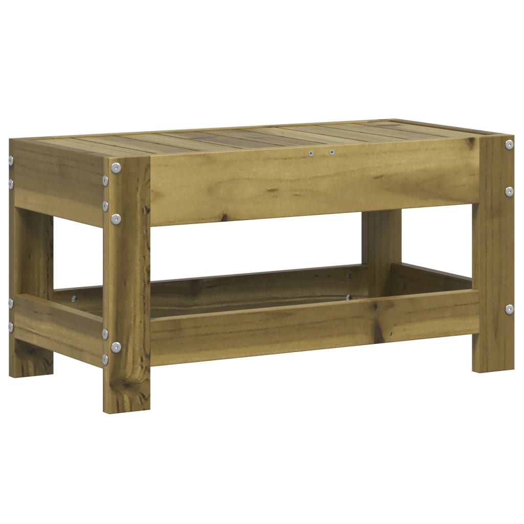 Fotskammel til hage 62x30x32 cm impregnert furu