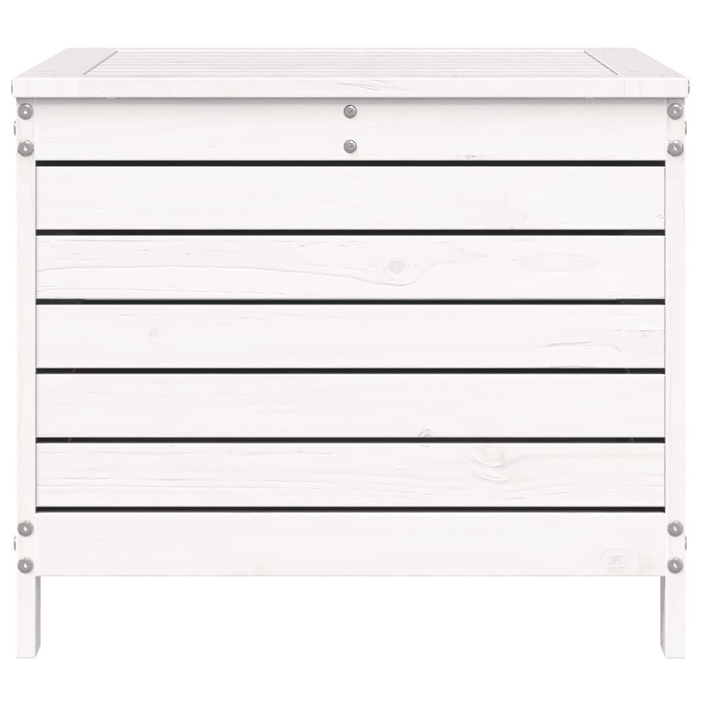 Hagefotskammel hvit 62x63,5x53,5 cm heltre furu