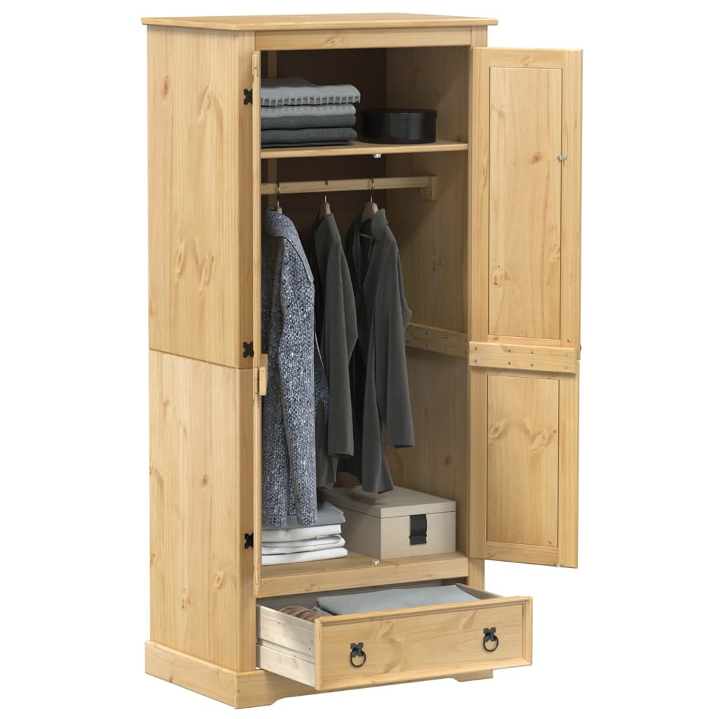 Garderobe Corona 76x50x170 cm heltre furu