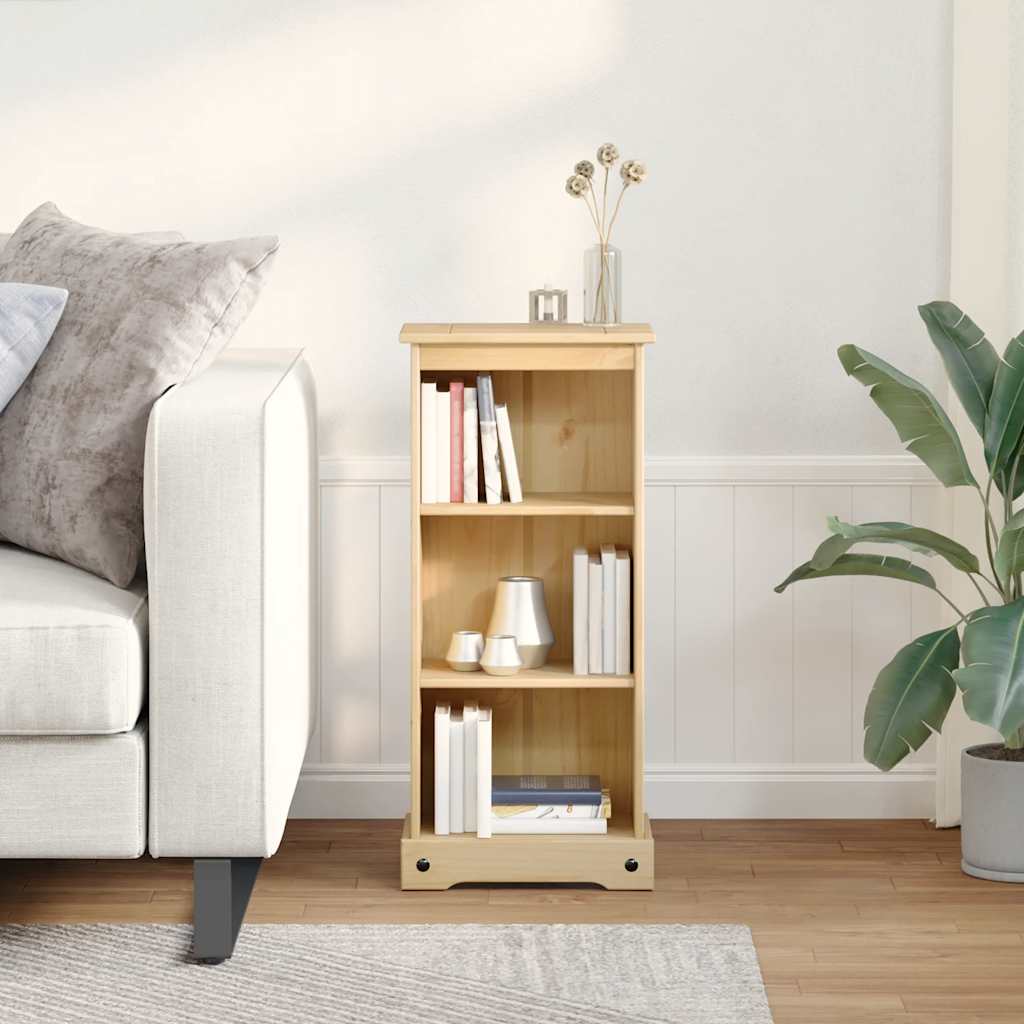 Bokhylle Corona 46x29x100 cm heltre furu