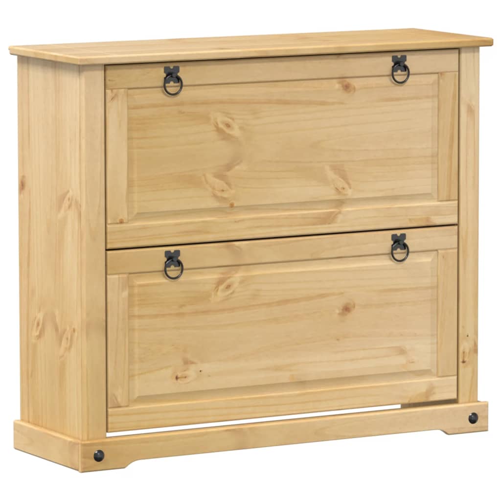Skoskap Corona 99x32x85 cm heltre furu