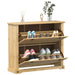 Skoskap Corona 99x32x85 cm heltre furu