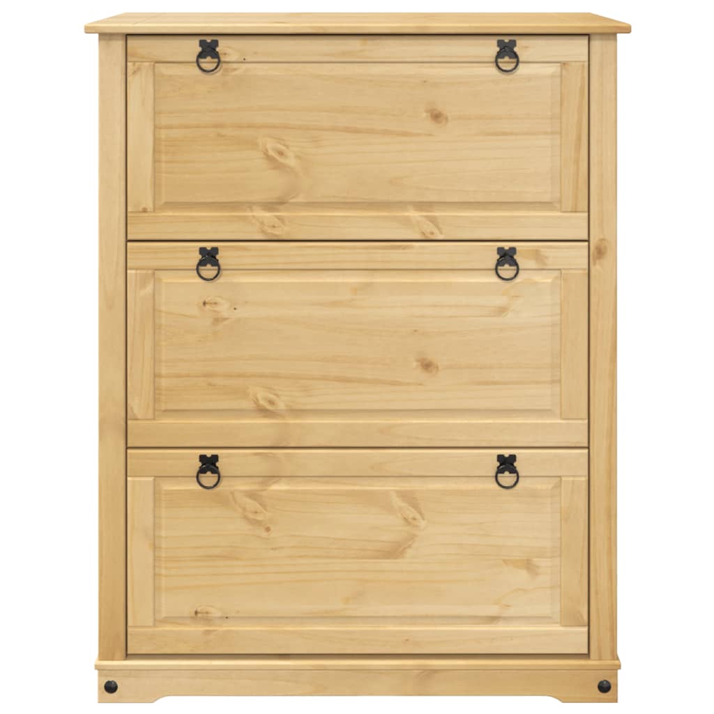 Skoskap Corona 99x32x124,5 cm heltre furu