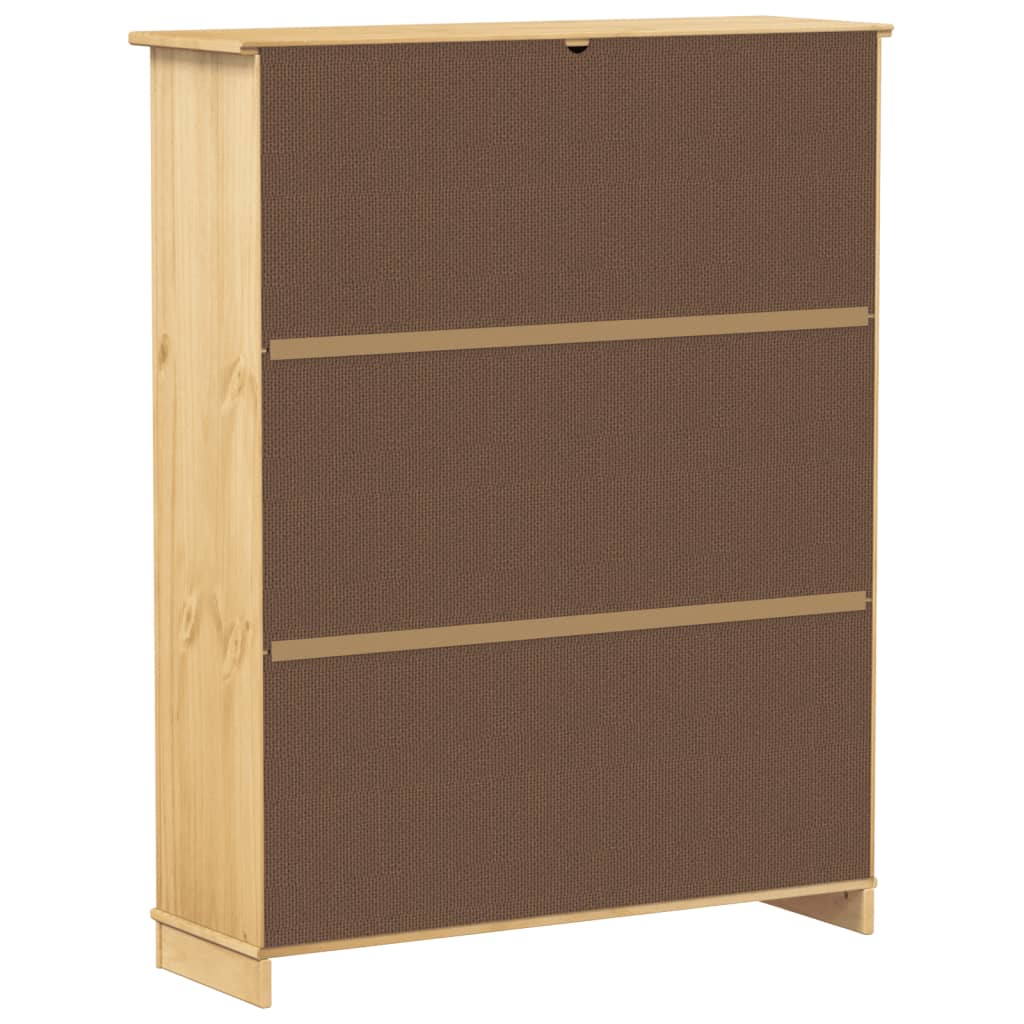 Skoskap Corona 99x32x124,5 cm heltre furu