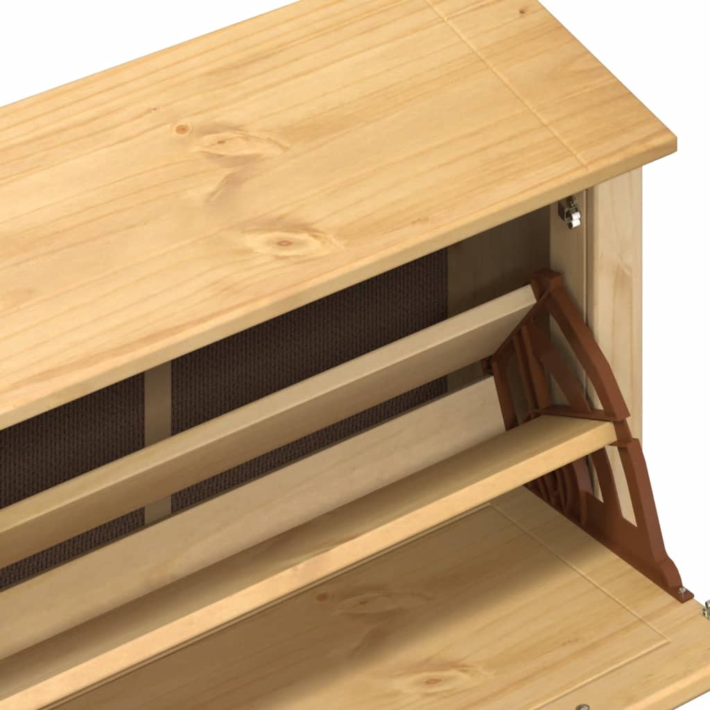 Skoskap Corona 99x32x163,5 cm heltre furu