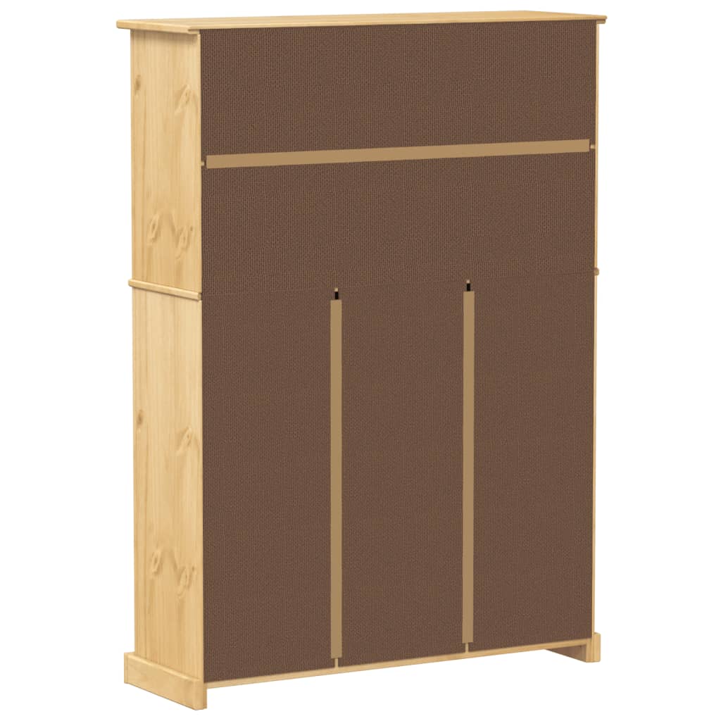 Skoskap Corona 99x32x138 cm heltre furu