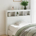 Hodegavl skap med LED hvit 120x17x102 cm