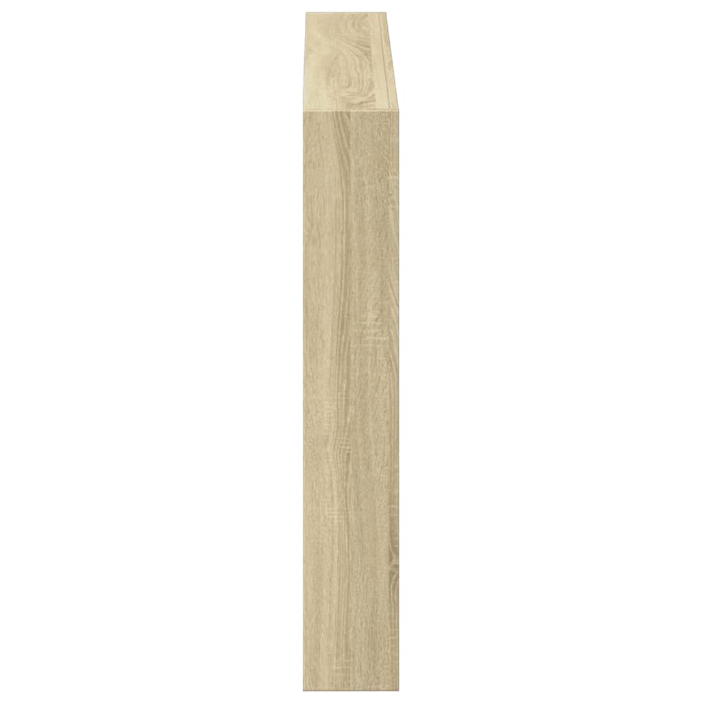 Hodegavl skap med LED sonoma eik 120x17x102 cm