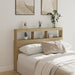 Hodegavl skap med LED sonoma eik 140x17x102 cm
