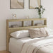 Hodegavl skap med LED sonoma eik 160x17x102 cm