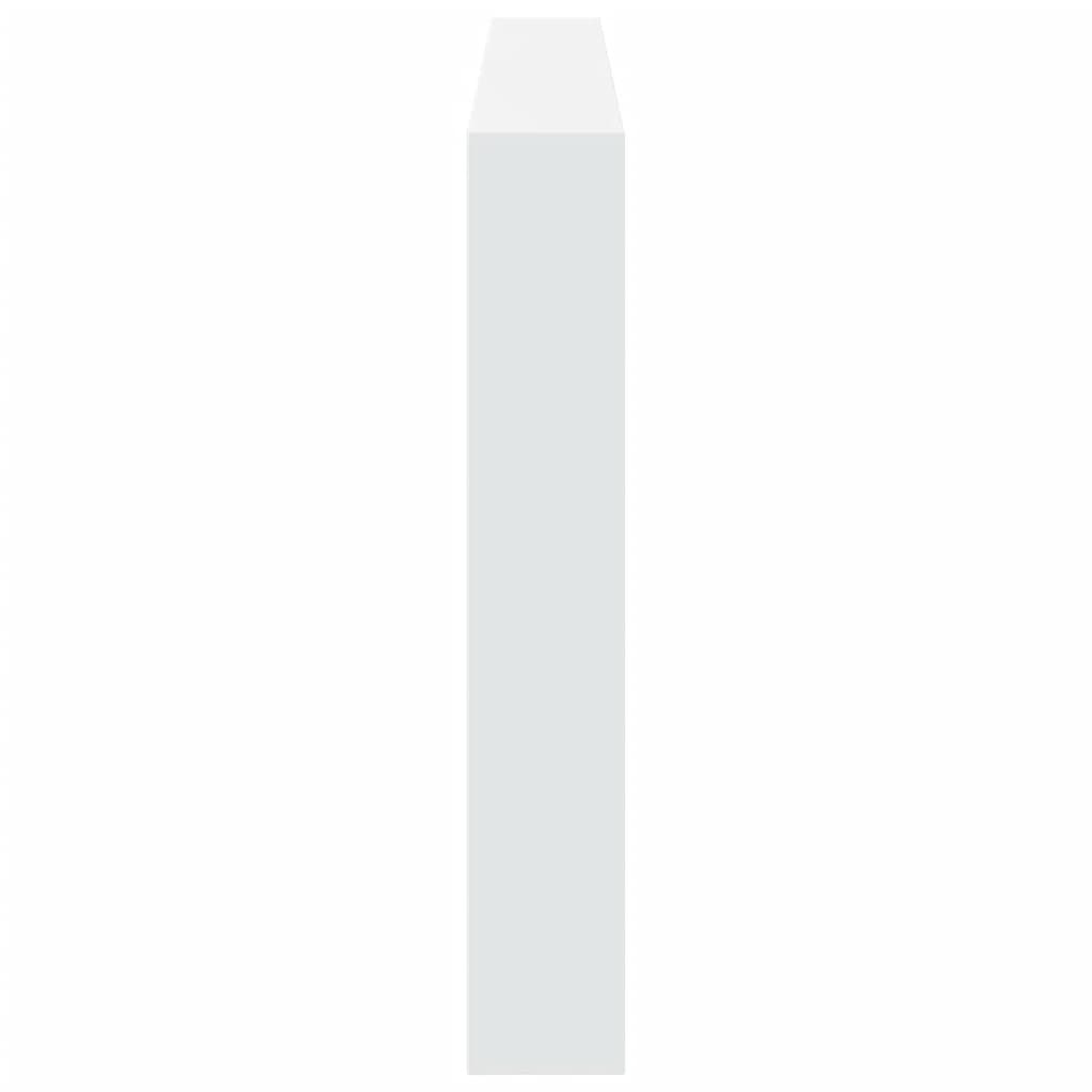 Hodegavl skap med LED hvit 200x17x102 cm